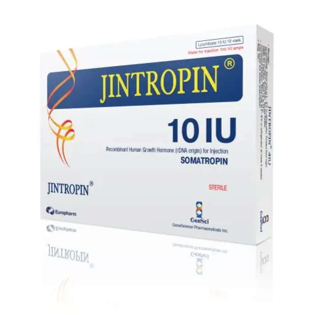Jintropin 10 IU - Human Growth Hormone - Europharm