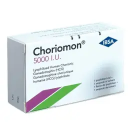 Choriomon 5000 IU - Human Chorionic Gonadotropin - IBSA, Turkey