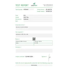 Dragontropin HGH Lab Test Certificate March 2026 showing 10.35 IU