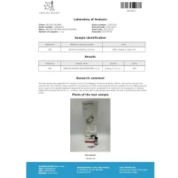 Dragontropin HGH Lab Test Certificate September 2025 showing 11.53 IU