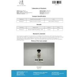 Melanotan 2 Lab Test Certificate April 2025 showing 10.06mg result