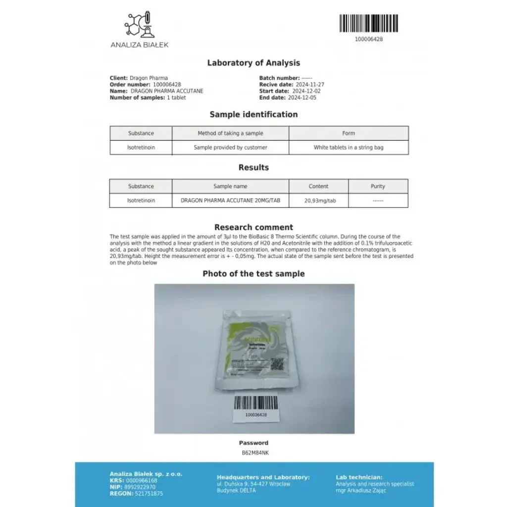 Accutane - Isotretinoin - Dragon Pharma, Europe Accutane - Isotretinoin - Dragon Pharma, Europe