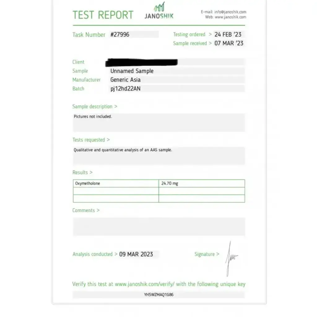 Anadrol 25 - Oxymetholone - Generic Asia Anadrol 25 - Oxymetholone - Generic Asia