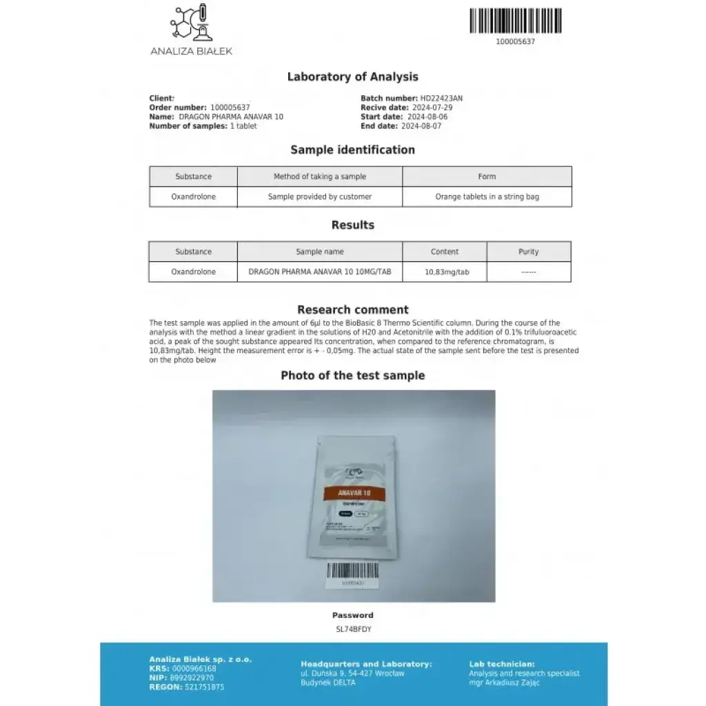 Anavar 10 - Oxandrolone - Dragon Pharma, Europe Anavar 10 - Oxandrolone - Dragon Pharma, Europe