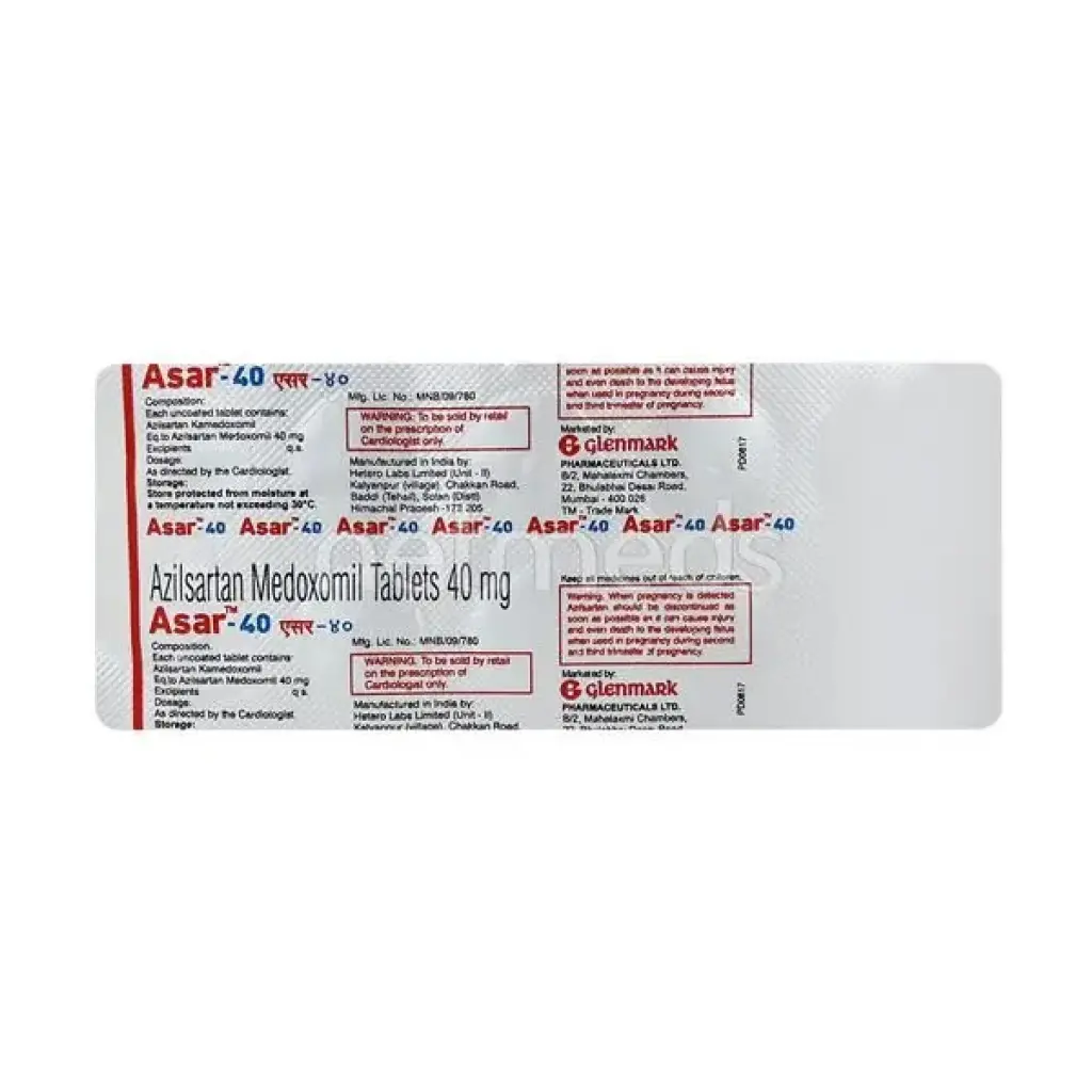 Asar-40 - Azilsartan - Glenmark Gracewell Division Asar-40 - Azilsartan - Glenmark Gracewell Division