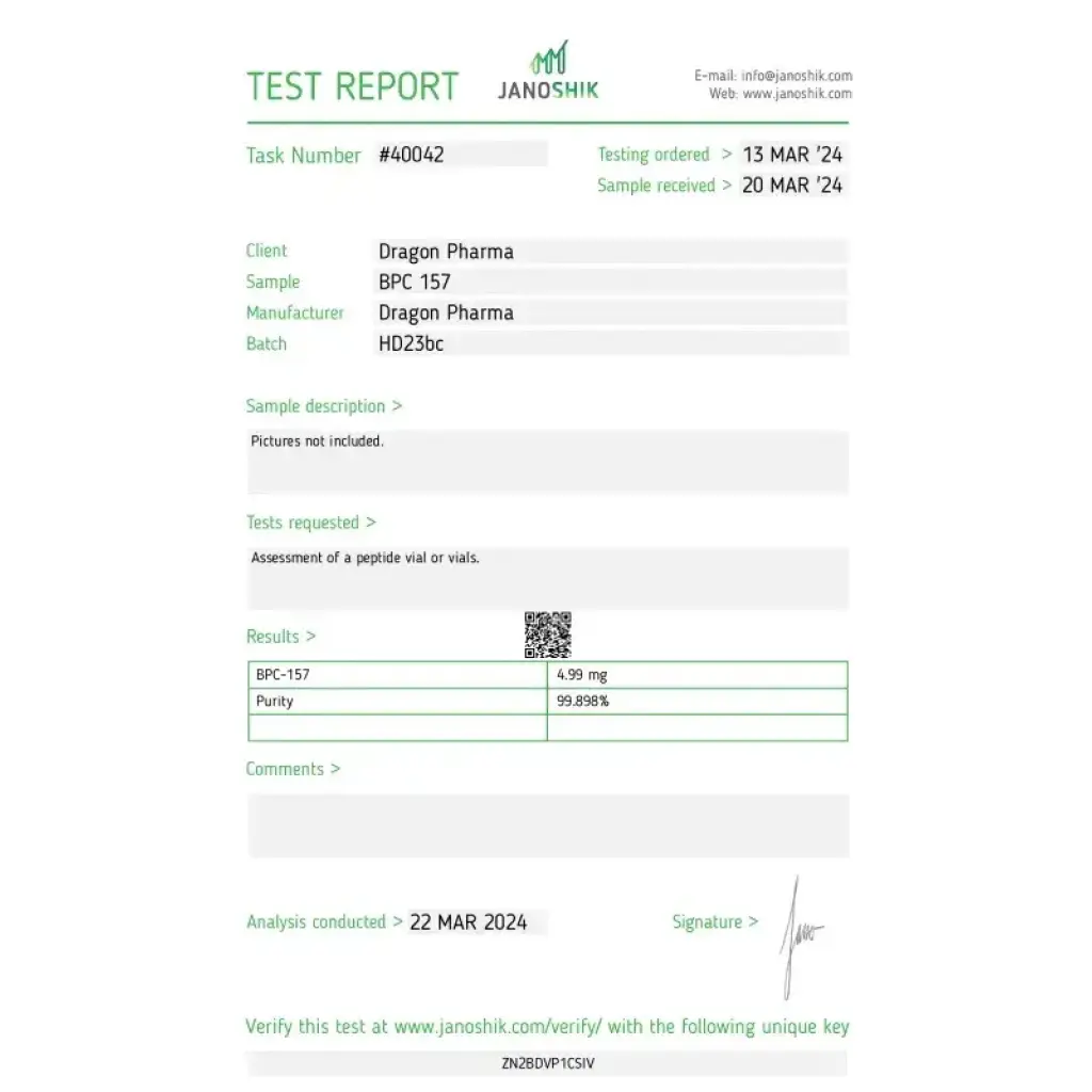 BPC 157 - Body Protective Compound 157 - Dragon Pharma, Europe BPC 157 - Body Protective Compound 157 - Dragon Pharma, Europe