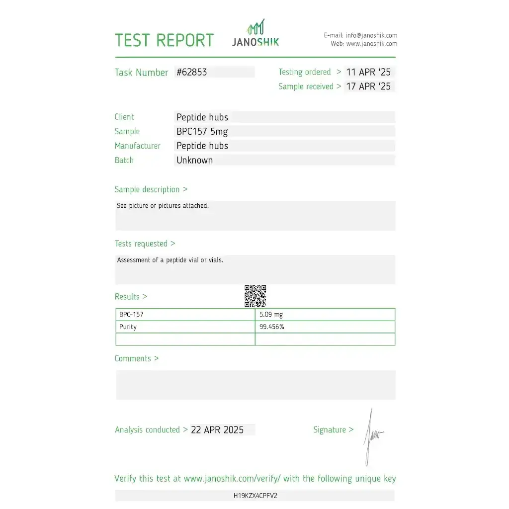 BPC 157 5 mg - Body Protective Compound 157 - Peptide Hubs BPC 157 5 mg - Body Protective Compound 157 - Peptide Hubs