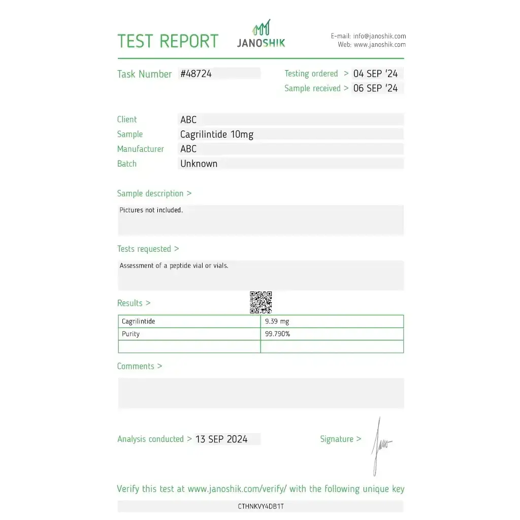 Cagrilintide 10mg - Cagrilintide - Stealth Labs Cagrilintide 10mg - Cagrilintide - Stealth Labs