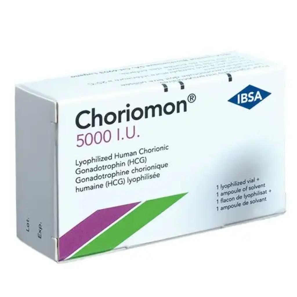 Choriomon 5000 IU - Human Chorionic Gonadotropin - IBSA, Turkey Choriomon 5000 IU - Human Chorionic Gonadotropin - IBSA, Turkey