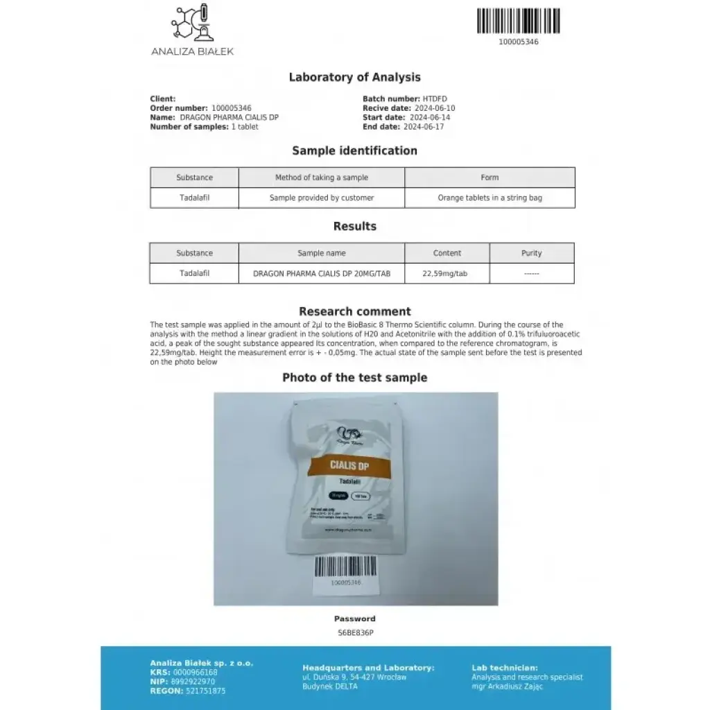 Cialis - Tadalafil - Dragon Pharma, Europe Cialis - Tadalafil - Dragon Pharma, Europe