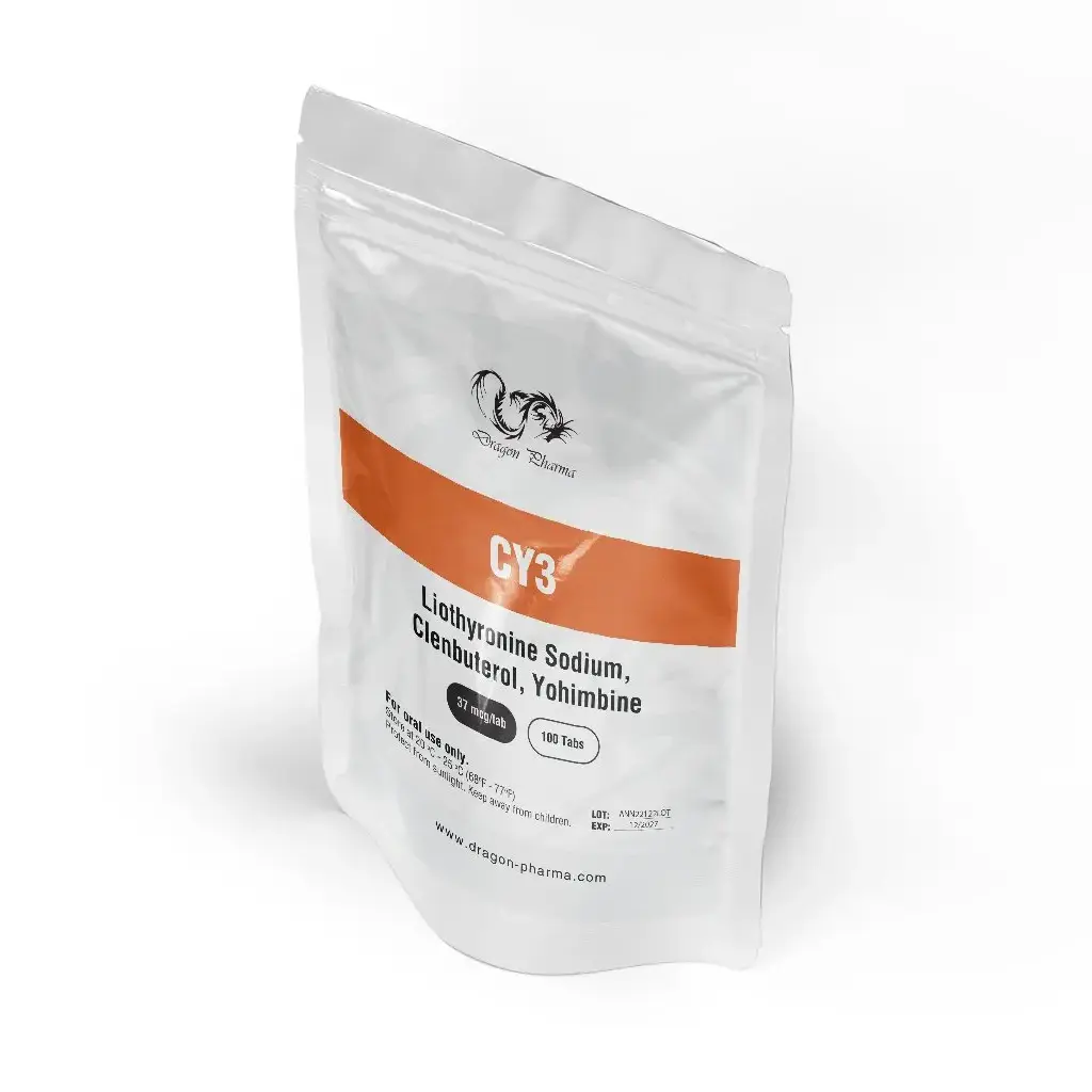 CY3 - Clenbuterol,Liothyronine Sodium,Yohimbine - Dragon Pharma, Europe CY3 - Clenbuterol,Liothyronine Sodium,Yohimbine - Dragon Pharma, Europe
