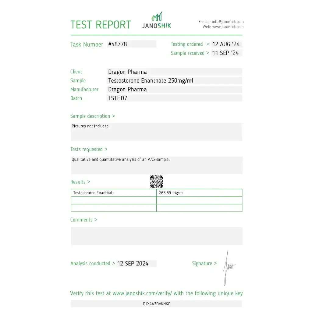 Enanthat 250 - Testosterone Enanthate - Dragon Pharma, Europe Enanthat 250 - Testosterone Enanthate - Dragon Pharma, Europe