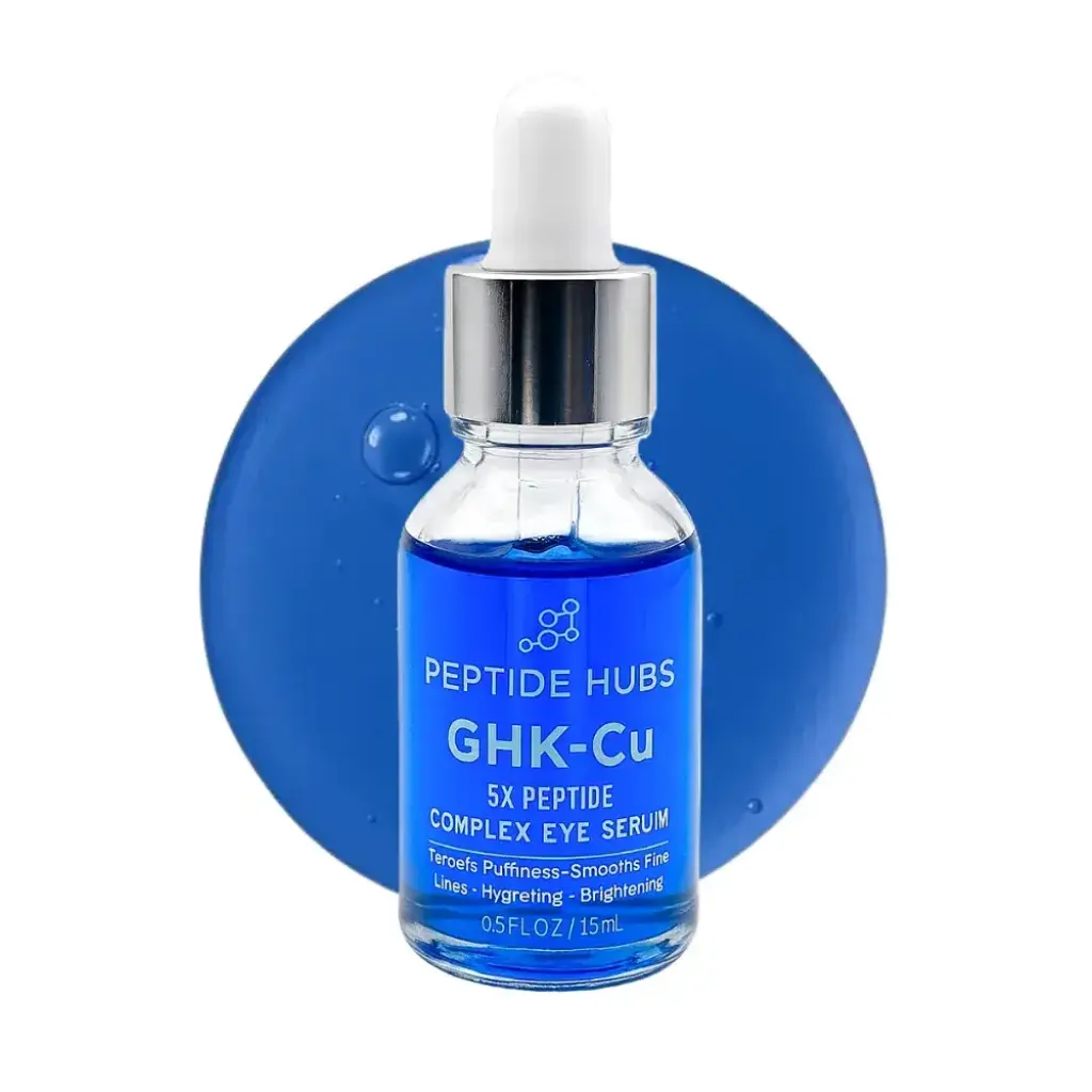 GHK-Cu Eye Serum - Aqua,Glycerin,Propanediol,a 5X Peptide Complex,Caffeine - Peptide Hubs