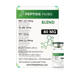 Klow Blend 80 mg - BPC 157 10mg,TB 500 10mg,KPV 10mg,GHK-Cu 50mg - Peptide Hubs