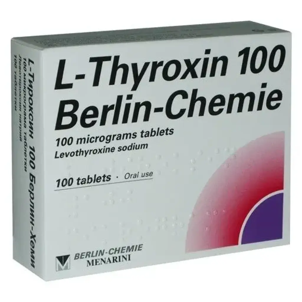 L-Thyroxin 100 - Levothyroxine Sodium - Berlin-Chemie, Germany L-Thyroxin 100 - Levothyroxine Sodium - Berlin-Chemie, Germany
