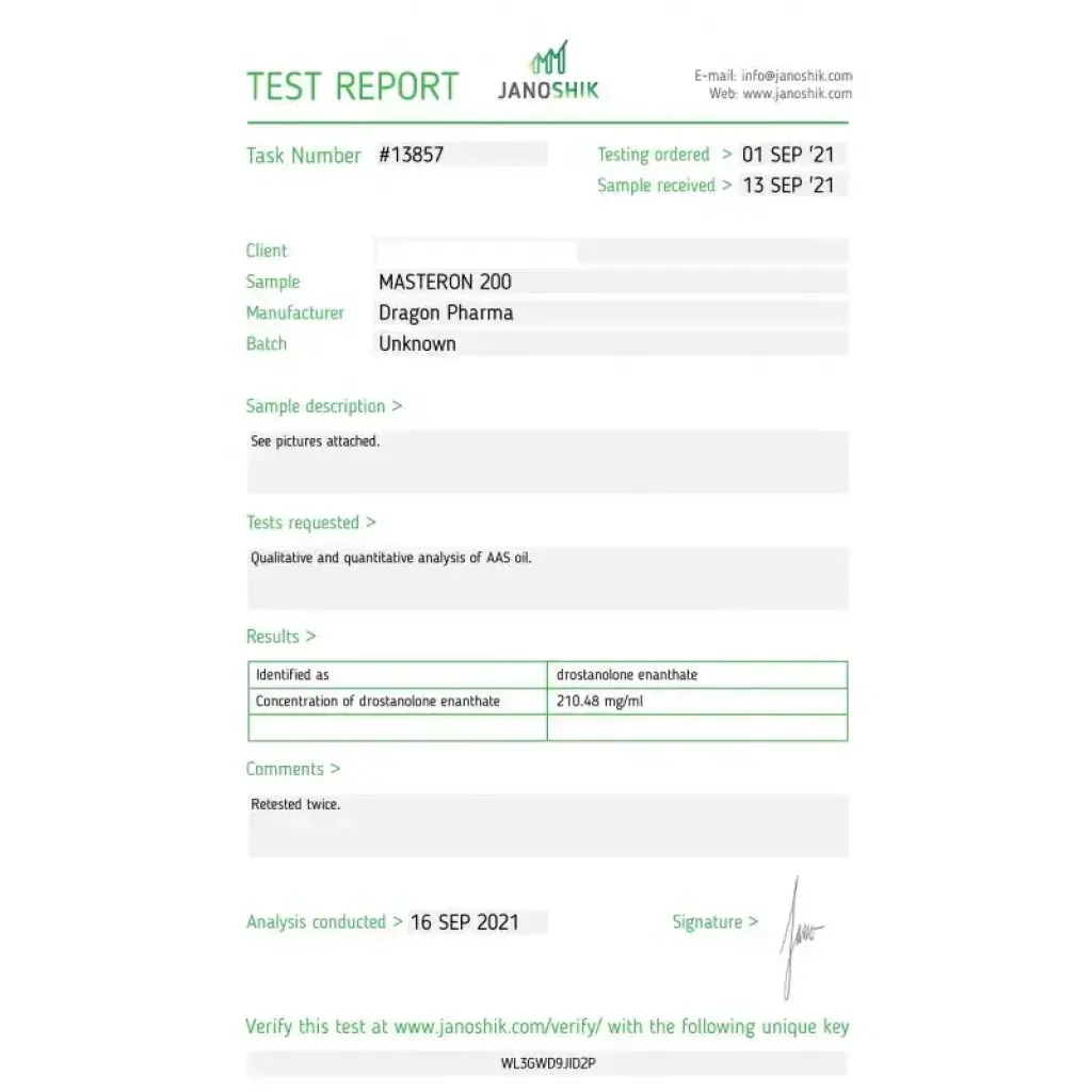 Masteron 200 - Drostanolone Enanthate - Dragon Pharma, Europe Masteron 200 - Drostanolone Enanthate - Dragon Pharma, Europe