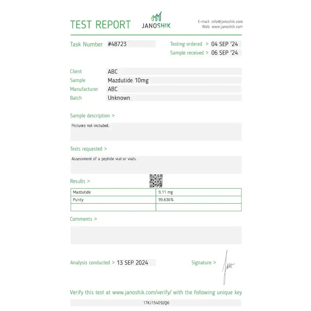 Mazdutide 10mg - Mazdutide - Stealth Labs Mazdutide 10mg - Mazdutide - Stealth Labs