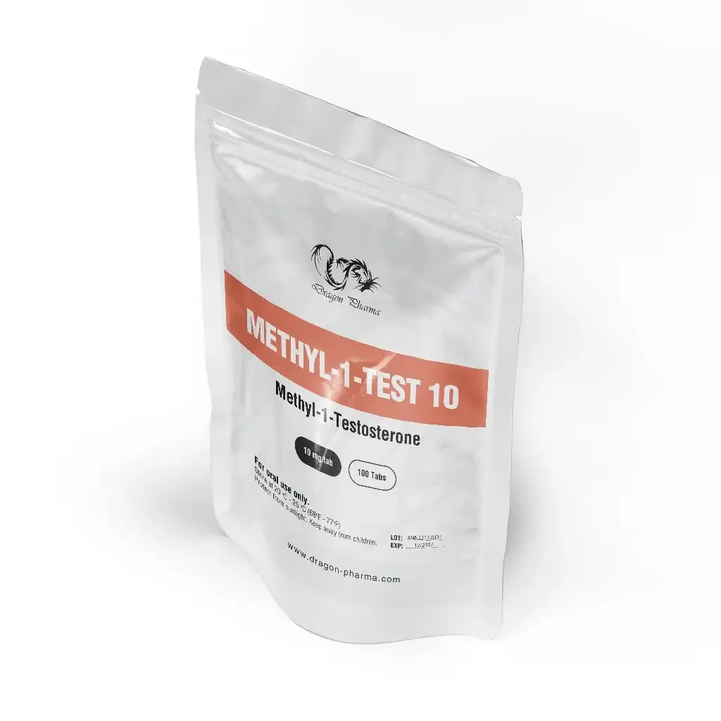 Methyl-1-Test 10 mg - Methyl-1-Testosterone - Dragon Pharma, Europe