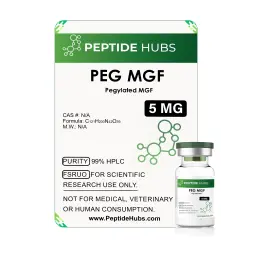 PEG MGF 5 mg - Pegylated Mechano Growth Factor - Peptide Hubs