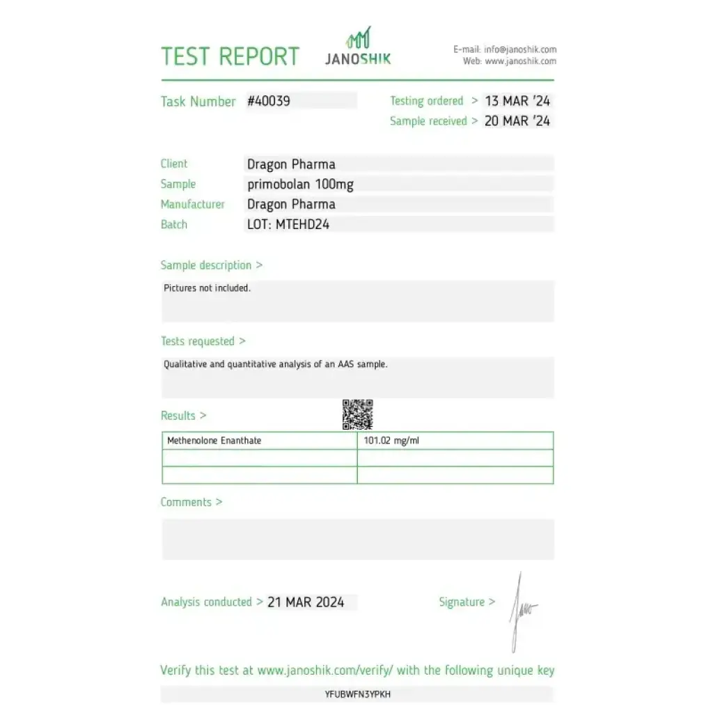 Primobolan 100 - Methenolone Enanthate - Dragon Pharma, Europe Primobolan 100 - Methenolone Enanthate - Dragon Pharma, Europe