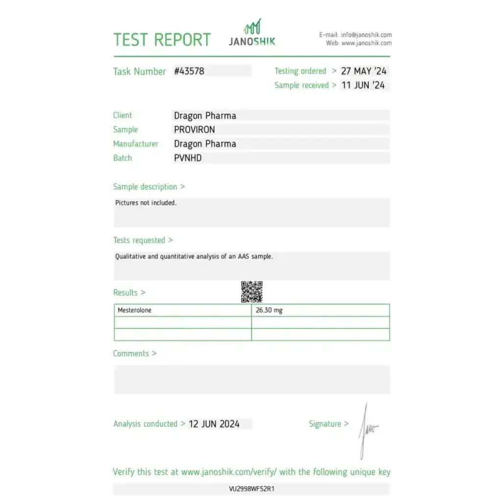 Proviron - Mesterolone - Dragon Pharma, Europe Proviron - Mesterolone - Dragon Pharma, Europe