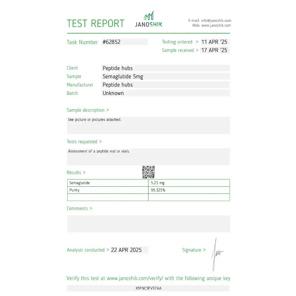 Semagluitde 5 mg - Semaglutide - Peptide Hubs Semagluitde 5 mg - Semaglutide - Peptide Hubs