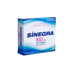 Sinegra 100 mg - Sildenafil Citrate - Nobel Ilac Sanayii, Turkey