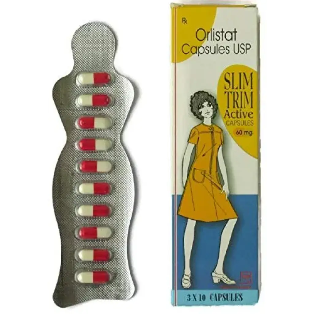Slim Trim Active 60 - Orlistat - German Remedies