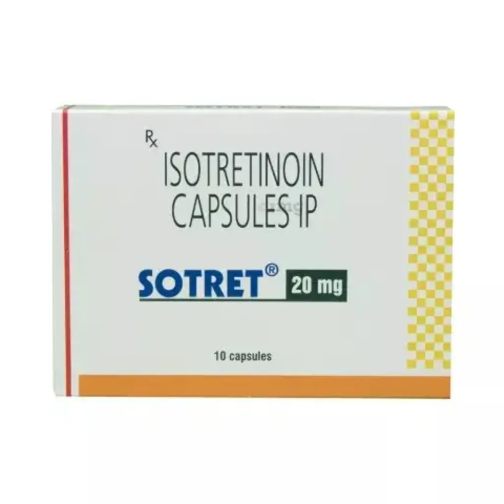 Sotret 20 mg - Isotretinoin - Sun Pharma, India Sotret 20 mg - Isotretinoin - Sun Pharma, India