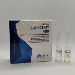 Supertest 450 - Testosterone Acetate,Testosterone Decanoate,Testosterone Propionate,Testosterone Phenylpropionate,Testosterone Cypionate - Genetic Pharmaceuticals