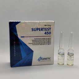 Supertest 450 - Testosterone Acetate,Testosterone Decanoate,Testosterone Propionate,Testosterone Phenylpropionate,Testosterone Cypionate - Genetic Pharmaceuticals