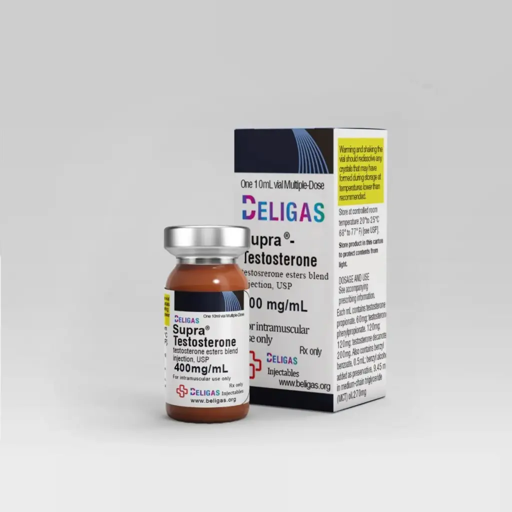 Supra-Testosterone 400 - Testosterone Decanoate Testosterone Isocaproate Testosterone Phenylpropionate Testosterone Propionate - Beligas Pharmaceuticals Supra-Testosterone 400 - Testosterone Decanoate Testosterone Isocaproate Testosterone Phenylpropionate Testosterone Propionate - Beligas Pharmaceuticals