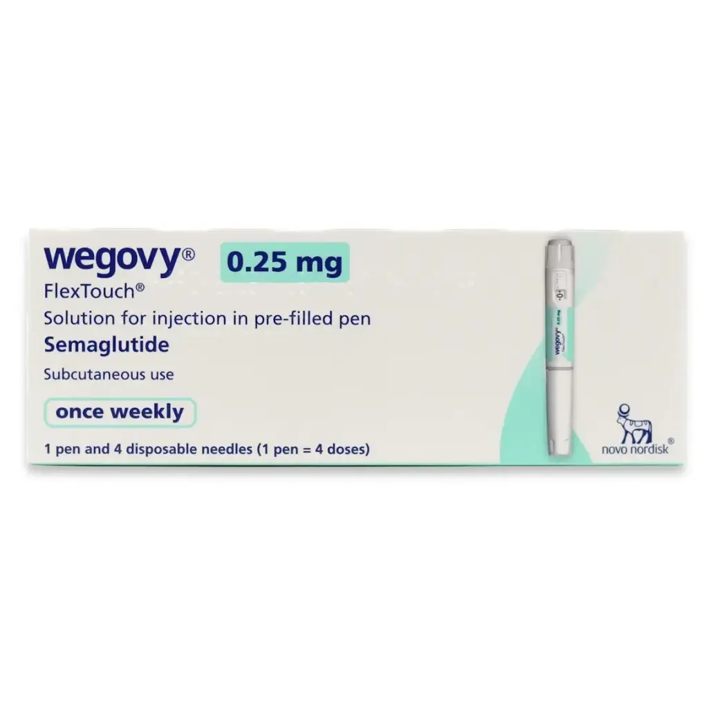 Wegovy 0.25 mg - Semaglutide - Novo Nordisk Wegovy 0.25 mg - Semaglutide - Novo Nordisk