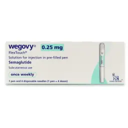 Wegovy 0.25 mg - Semaglutide - Novo Nordisk