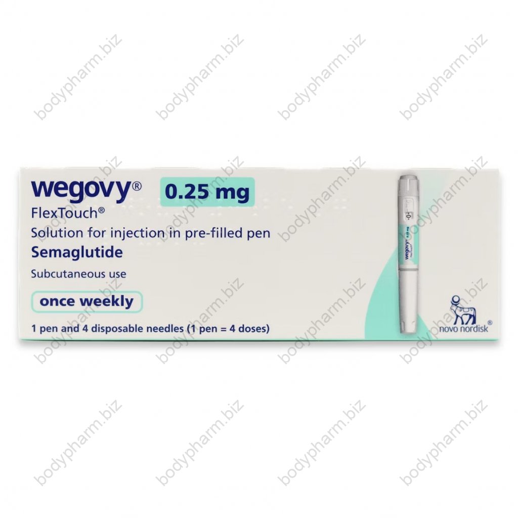 Wegovy 0.25 mg - Semaglutide - Novo Nordisk Wegovy 0.25 mg - Semaglutide - Novo Nordisk