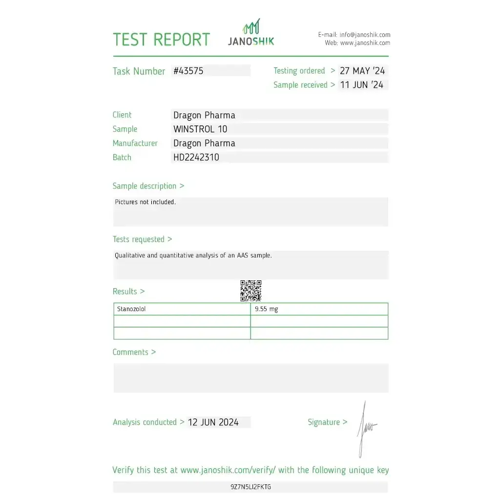 Winstrol 10 - Stanozolol - Dragon Pharma, Europe Winstrol 10 - Stanozolol - Dragon Pharma, Europe
