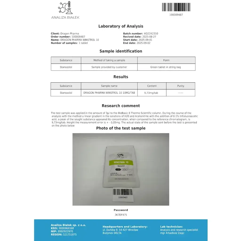 Winstrol 10 - Stanozolol - Dragon Pharma, Europe Winstrol 10 - Stanozolol - Dragon Pharma, Europe