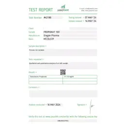 Lab Test Propionat 100 May 2024